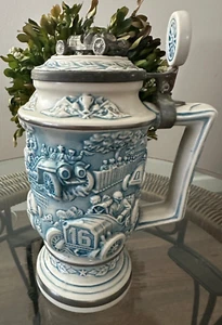 AVON Collectible1989 Stein Handcrafted in Brazil by Ceramarte Racing Car's Motif - Picture 1 of 7