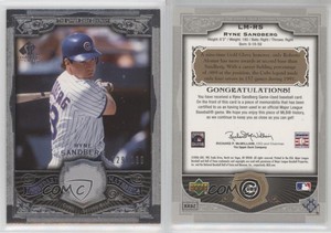 2006 SP Legendary Cuts Legendary Materials Silver /199 Ryne Sandberg #LM-RS HOF
