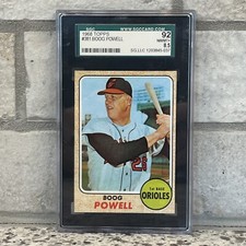 1968 TOPPS #381 BOOG POWELL ORIOLES SGC 8.5