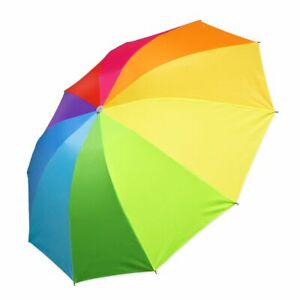 regenbogenfarbener Taschen Regenschirm Rainbow klein zusammenfaltbar praktisch