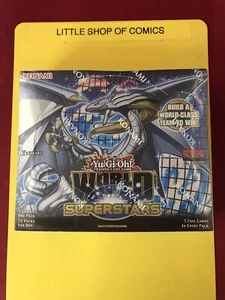 Yu-Gi-Oh! TCG World Superstars Booster Box Sealed 24 packs 1st Ed. Damage Box - Picture 1 of 8