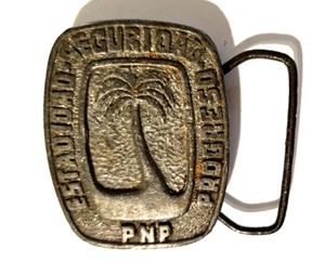 1967 PNP PARTIDO NUEVO PROGRESISTA Puerto Rico HEBILLA Belt Buckle PLACA BADGE - Picture 1 of 11