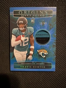 2025 Panini Origins Travis Hunter Rookie Patch RC Blue Rookie #/49 Jaguars - Bild 1 von 2