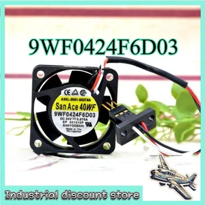 9WF0424F6D03 1szt SANYO 24V 0.076A FANUC 3-przewodowy wentylator chłodzący mały mini wyciszenie 4020 - Zdjęcie 1 z 2