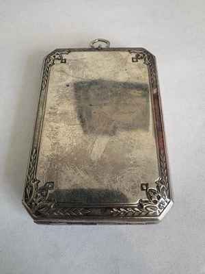 Silver Plated Coin Compact Holder - Image 1 of 4
