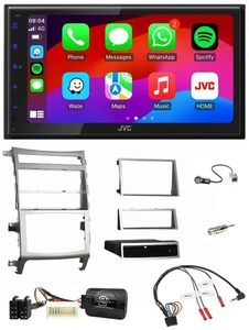 JVC Bluetooth 2DIN Lenkrad DAB USB Autoradio für Hyundai IX55 2009-2012 silber - Bild 1 von 12