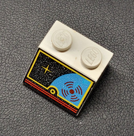 LEGO White Slope 45 2 x 2 Space Display Pattern #3039p15 - 6958 6982 6455 6456