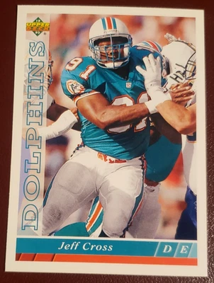 1993 Upper Deck #455 Jeff Cross DE Miami Dolphins     *** 40% off 2+ - Image 1 of 2