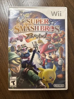 Super Mario Smash Bros Brawl Nintendo Wii, 2008 W/Game, Box And Manual- Untested - Image 1 of 3