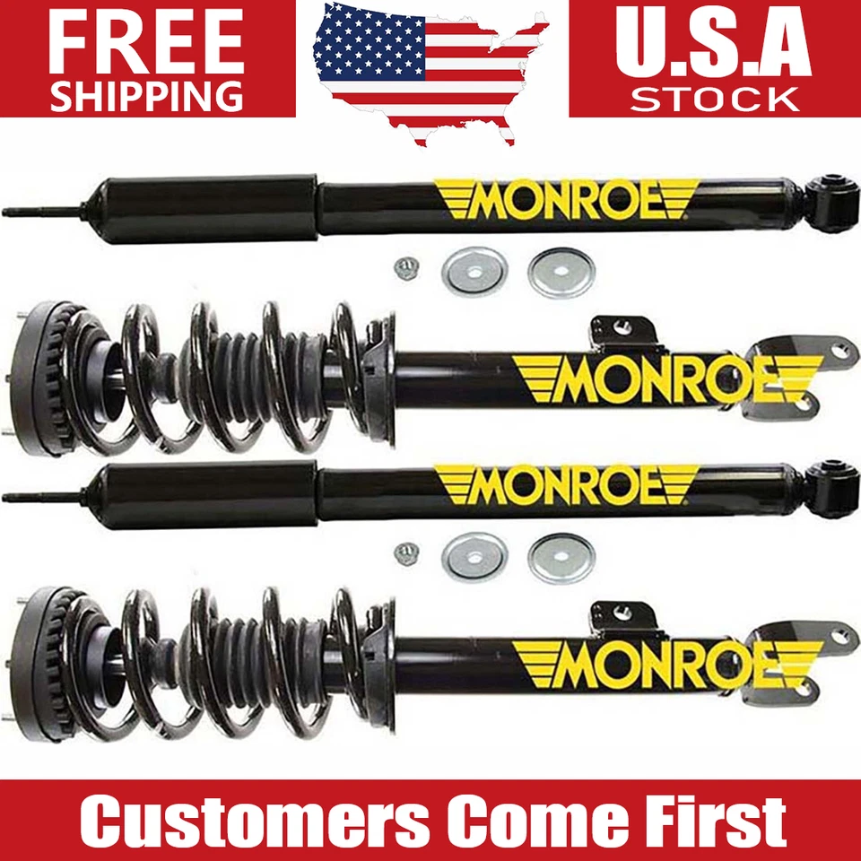 Monroe Front Quick Struts & Rear Shocks For 2012 - 2017 Dodge Challenger RWD - Image 1 of 3