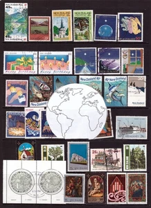 100 New Zealand used stamps off paper for Collecting/Art/Craft all difference - Picture 1 of 3