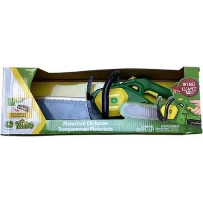 JOHN DEERE Kids Motorized Chainsaw Toy With Lights & Sounds Removable Battery TH - Image 1 of 4