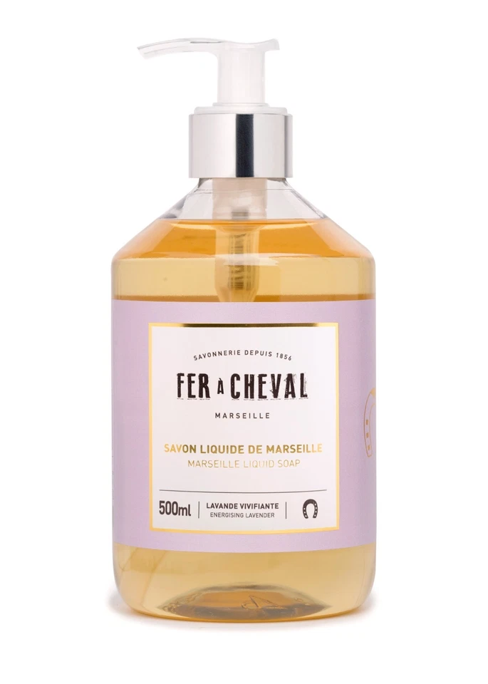 Fer A Cheval Marseille Liquid Soap Energizing Lavender 500ml - Image 1 of 2