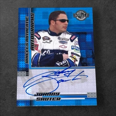 Johnny Sauter NASCAR PACK PULLED signed card 2004 WHEELS AUTHENTICS AUTOGRAPH AU - Image 1 of 2