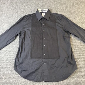 Robert Graham Shirt Mens XL XXL Black Stretch Tailored Fit Tuxedo Dress Formal - Picture 1 of 14