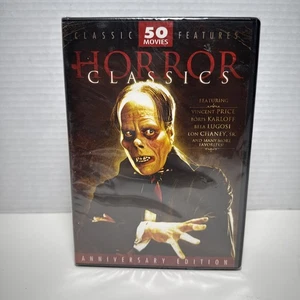 Horror Classics Anniversary Edition - 50 Classic Movies - 12 Disc Set - DVD - Picture 1 of 4