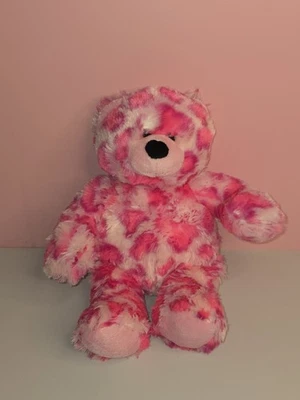 Ganz Pink Bear Cherie Plush HV9205 Leopard Print  - Image 1 of 4