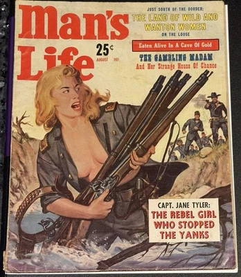 MAN’S LIFE magazine 10:7 Rebel Girl, wanton women, illust, photos, 👀GD 1959 - Image 1 of 4