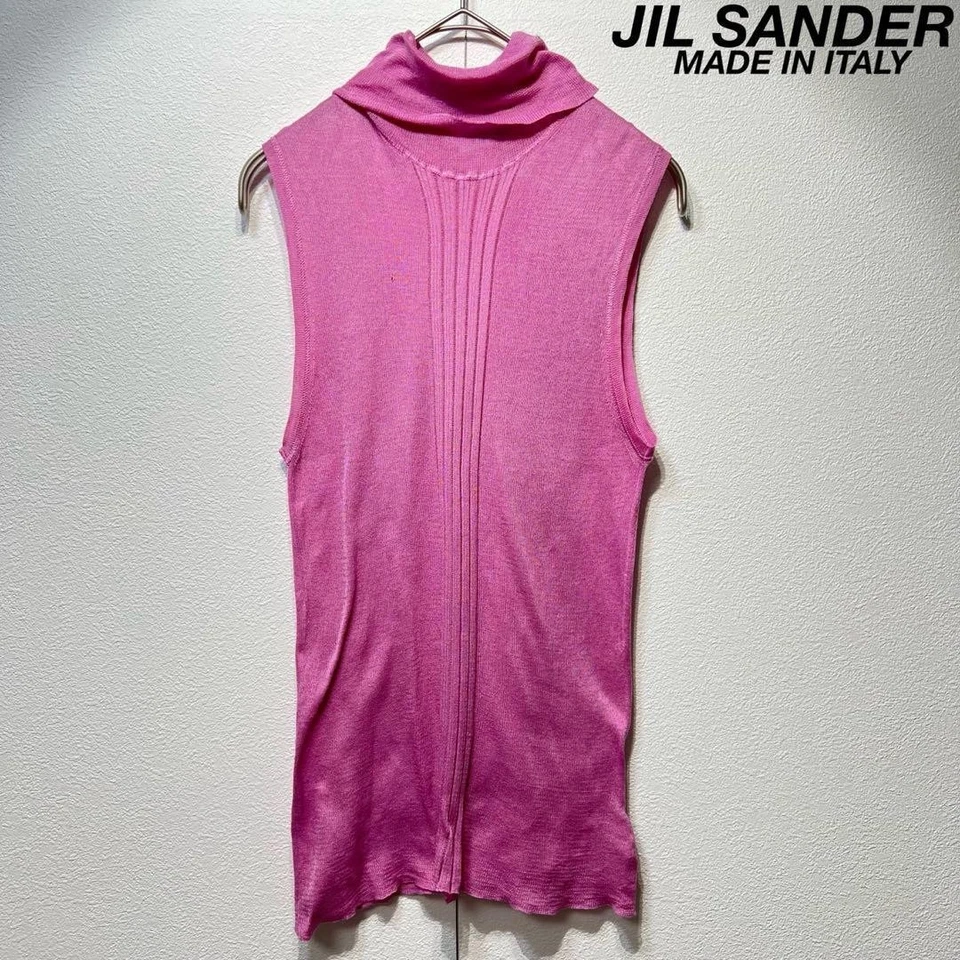 Jil Sander高领无袖针织毛衣 — 第 1/4 张图片