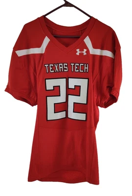 Texas Tech Red Raiders #22 Under Armour Authentic Sewn Football Jersey Sz L NWOT - Image 1 of 4