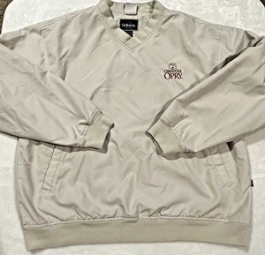 ⛳ Cortavientos de golf HOLLOWAY Grand Ole Opry beige grande para hombre ¡USADO EN EXCELENTE ESTADO! - Imagen 1 de 5
