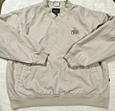 ⛳ Cortavientos de golf HOLLOWAY Grand Ole Opry beige grande para hombre ¡USADO EN EXCELENTE ESTADO! Foto 1 de 4