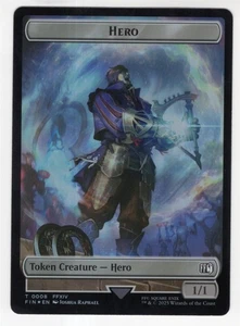 MTG Final Fantasy Double Sided Foil Token 8/17 Hero & Bird - Bild 1 von 2