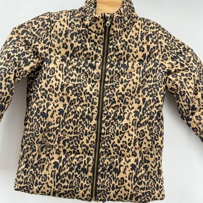 Chaqueta acolchada PrimaLoft con estampado de leopardo J.Crew para mujer XXS Abrigo con cremallera completa Invierno Foto 1 de 4