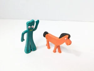 Juego de mini figuras vintage de Gumby and Pokey mini Jesco Hong Kong - Imagen 1 de 7