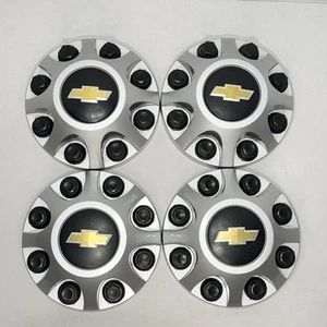 2011 - 2023 Chevy Silverado OEM 2500 3500 Center Caps Set Of 4 Silver 9597819 - Picture 1 of 17