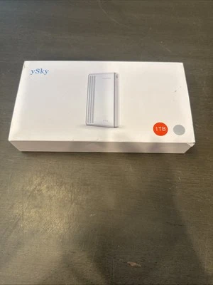 ySky PhotoDrive 1tb MFi External Hard Drive For IPhones Windows Mac Android New - Image 1 of 4