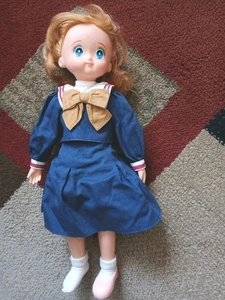 Muñeca de colección Nakajima Big Eyes Seisakusho BIG WEST 17 pulgadas con vestido de marinero Japón - Imagen 1 de 24