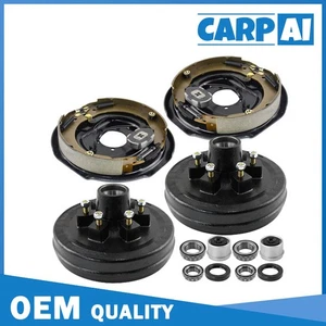 Electric Trailer Brake 12"x 2"&6 on 5.5" Hub Drum Kit 5200-6000lbs Axle 6 Lug - Bild 1 von 46