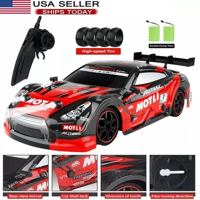 1/16 Super GT Drift Car Remote Control Sport Racing Vehicle 4WD RTR RC Car - Image 1 of 4
