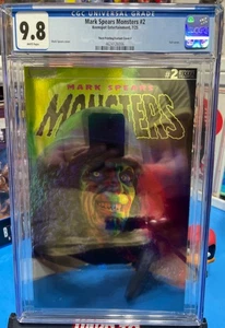 9.8 CGC MARK SPEARS MONSTERS #2 SDCC EXCLUSIVE FOIL 3rd PRINT COVER F - Picture 1 of 1