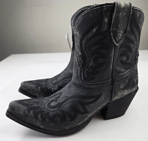 Ariat Womens Chandler Embroidered Pointed Toe  Ankle Mid Heel,  size 8.5 B - Picture 1 of 9