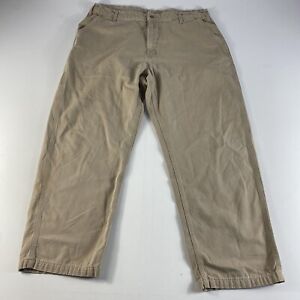 Carhartt Pants Adult 42x32 Dungaree Fit Carpenter 100% Cotton B175 GKH Tan Mens