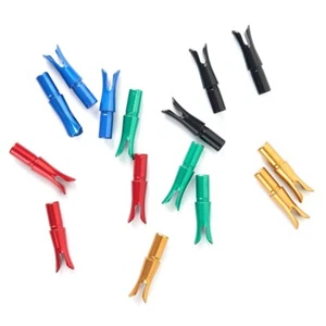 Aluminiumlegierung Pfeilnocken 6,2 mm Insert Tail Tips Bogenschießen Pfeilschaft - Picture 1 of 17