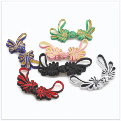10pcs Chinese Cheongsam Buttons Sewing Ethnic Frog Buttons Clothing Accessories - Image 1 of 4