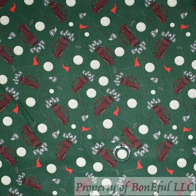 BonEFul FQ Edredón de Algodón De Colección Verde Campo de Golf Club*s Pelota Blanca Camiseta Bandera Unisex Foto 1 de 4