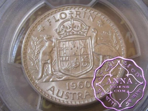 Australia 1960 Florin PCGS MS64 - Bild 1 von 2