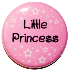 1" (25mm) 'LITTLE PRINCESS' Button Anstecker Pin - Hochwertig - Bild 1 von 2