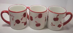 Dansk Designs: 3 Handpainted BING CHERRIES Mugs: VGC: NR - Picture 1 of 5