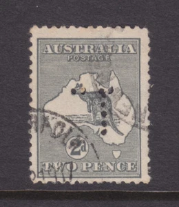 PERFIN: ROO 2d GREY DIE 1  3RD WMK  PERF "T" USED - Picture 1 of 1