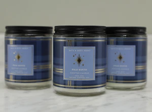 Bath & Body Works Candle PALO SANTO 7 oz Set of Three Burns 20-30 Hrs - Picture 1 of 1