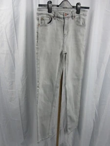 M&S the sienna straight size 12 grey jeans stretch smart casual neutral capsule - Picture 1 of 15
