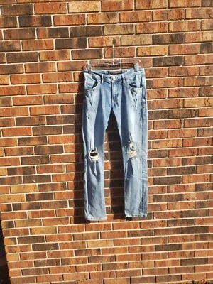 Pantalones de mezclilla Salvatore Galliano desgastados ajustados Foto 1 de 4