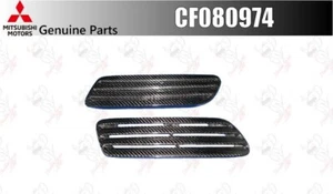 MITSUBISHI OEM Juego de salida de capó negro izquierda/derecha carbono CF080974 para EVO 10 CZ4A - Imagen 1 de 11