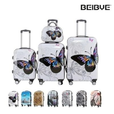  Hartschale 2060 Kofferset Koffer Trolley Reisekoffer SET--XL-L--M-- Beautycase  - Bild 1 von 4