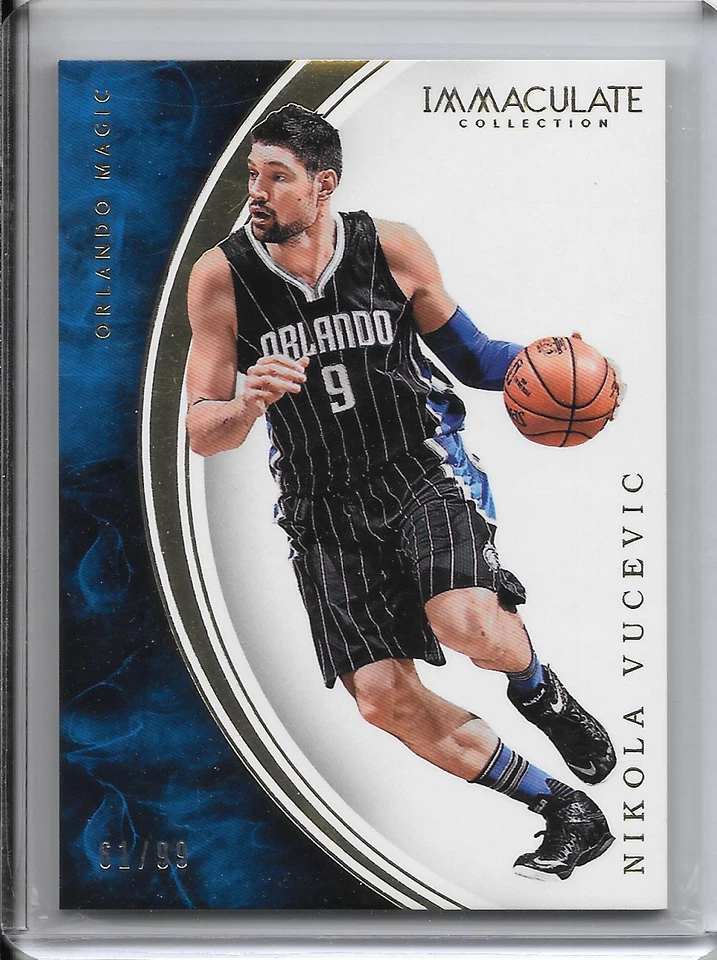 2015-16 Nikola Vucevic Insert /99 Immaculate Basketball Card #50 Orlando Magic - Image 1 of 2